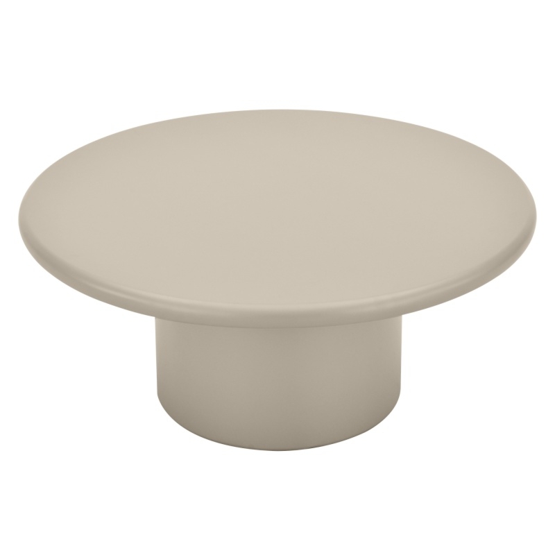 Stolik kawowy Arce 80 cm, ciemnobeżowy, matowy