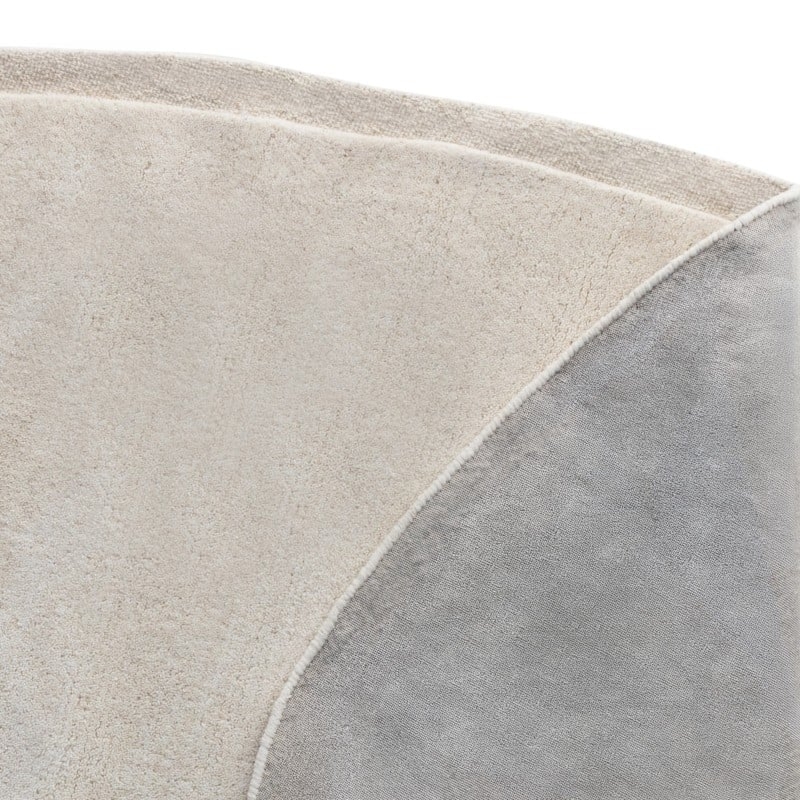 Dywan wełniany Tsuki 105x210 cm, tuftowany, kremowy, organiczny kształt