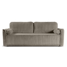 Image of Sofa rozkładana Grubs z pojemnikiem, szarobrązowa, sztruks