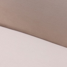 Sofa nerka 4-osobowa Longi jasnobeżowa, welur, obłe kształty