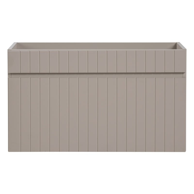 Szafka pod umywalkę Iconic Cashmere 80 cm, szarobeżowa, lamele