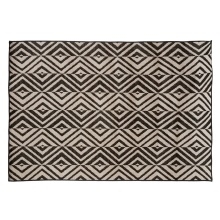 Image of Dywan prostokątny Muno 120x160 cm, geometryczny, wewnętrzny/zewnętrzny, czarno-biały