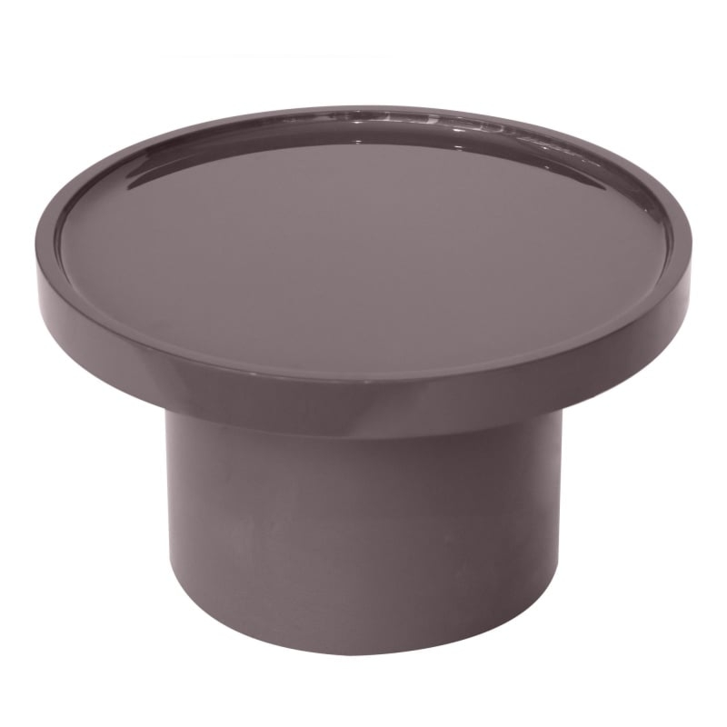 Stolik boczny 50 cm Chia, jasnobrązowy/mocha, glossy