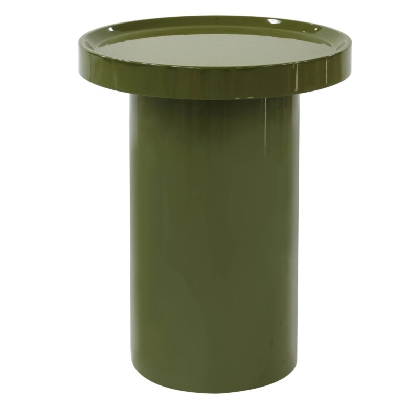 Stolik boczny 40 cm Chia, jasnozielony, glossy