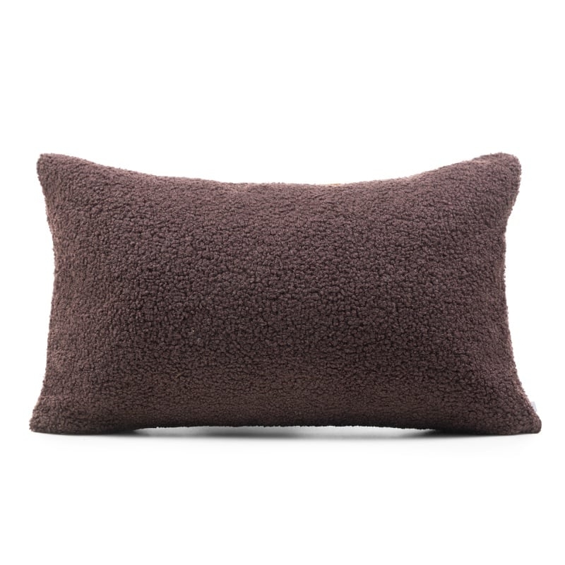 Image of Poszewka dekoracyjna Calm 30x50 cm, boucle, ciemnobrązowa