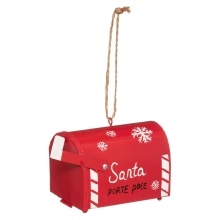 Zawieszka świąteczna Christmas box Elliany, czerwona