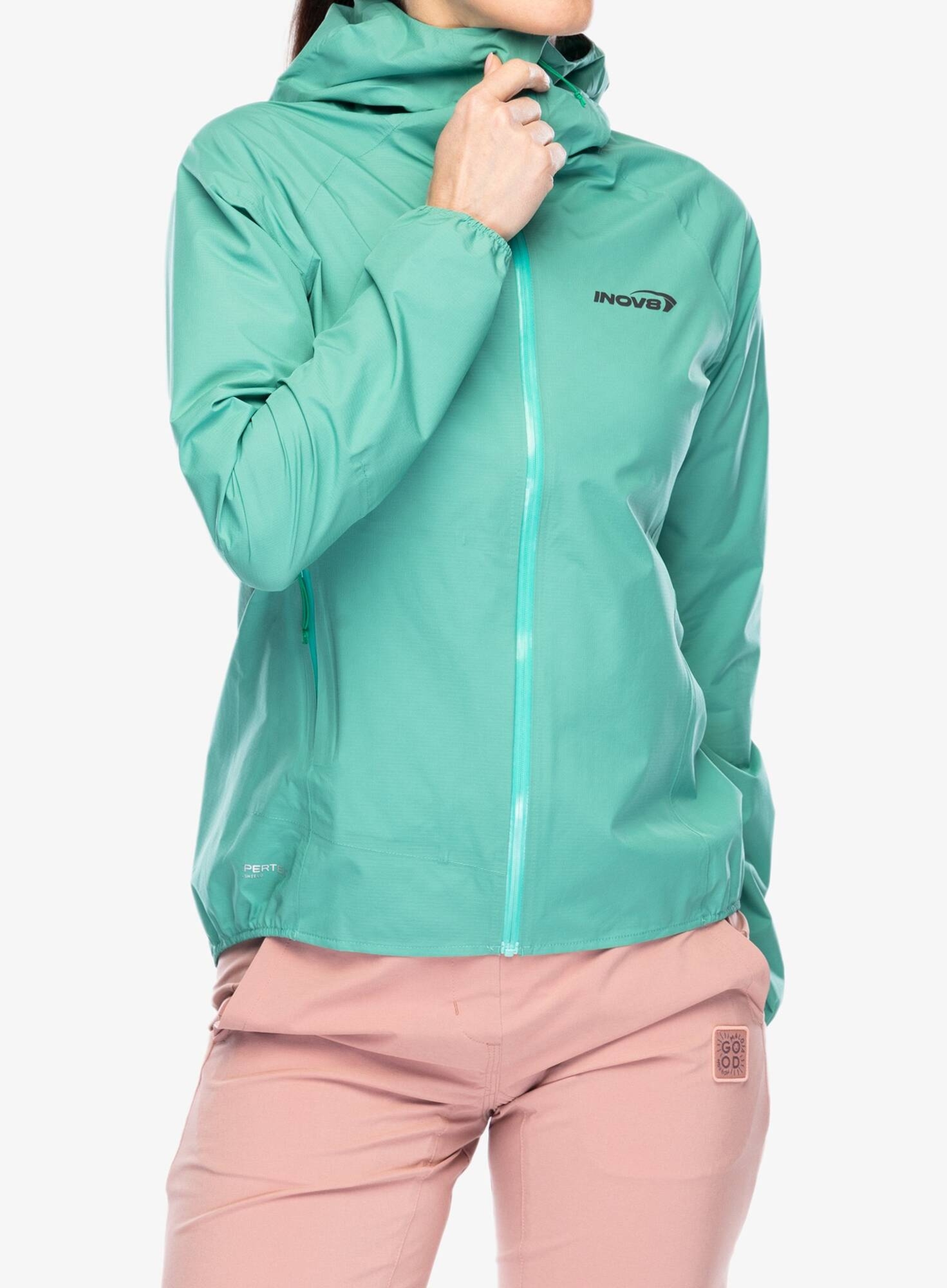 Kurtka damska do biegania Inov-8 Stormshell FZ V2 – aqua