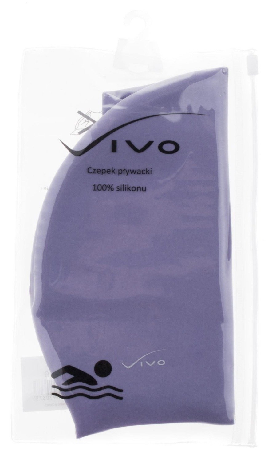 Czepek silikonowy Vivo B-1319 longhair fioletowy