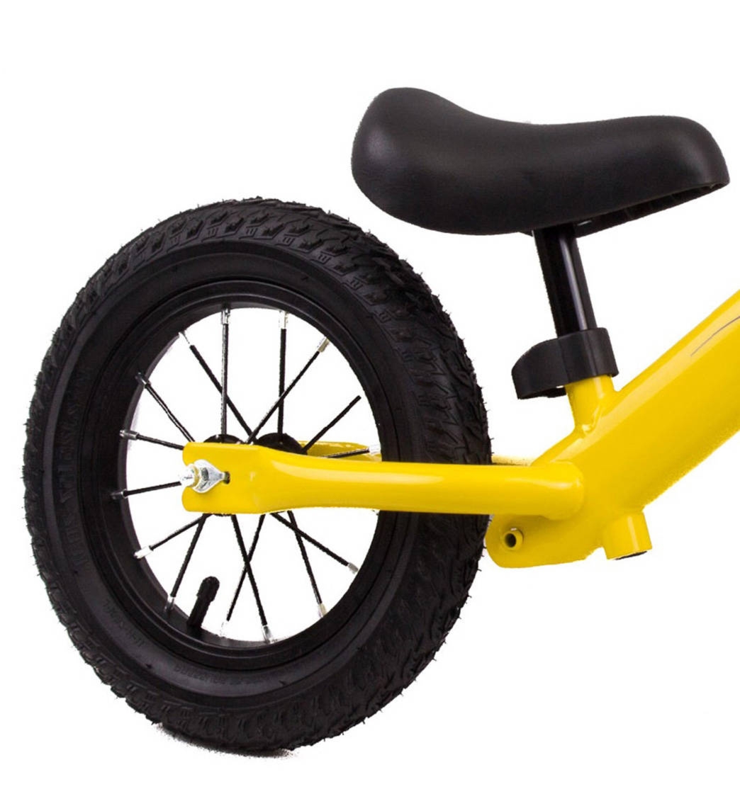 Rowerek biegowy Vivo V5025 12″ pompowane koła yellow-black