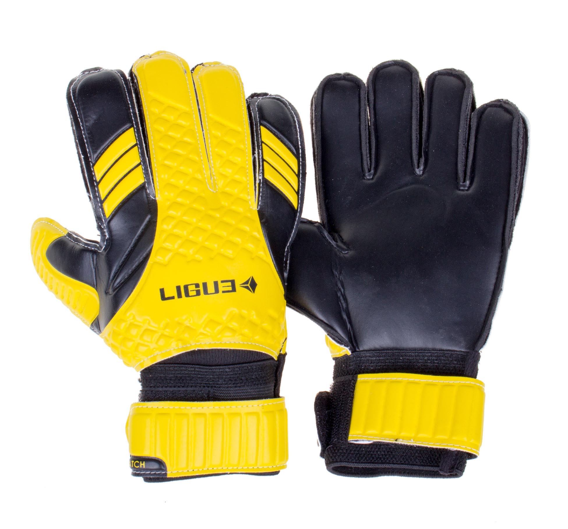 Rękawice bramkarskie Ligue Catch black-yellow rozmiar 8