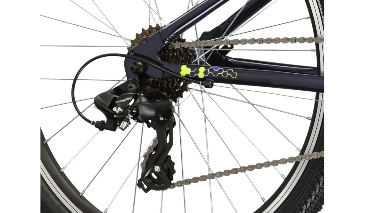 Rower młodzieżowy Kross Hexagon JR 1.0 24 cale granatowo-żółty