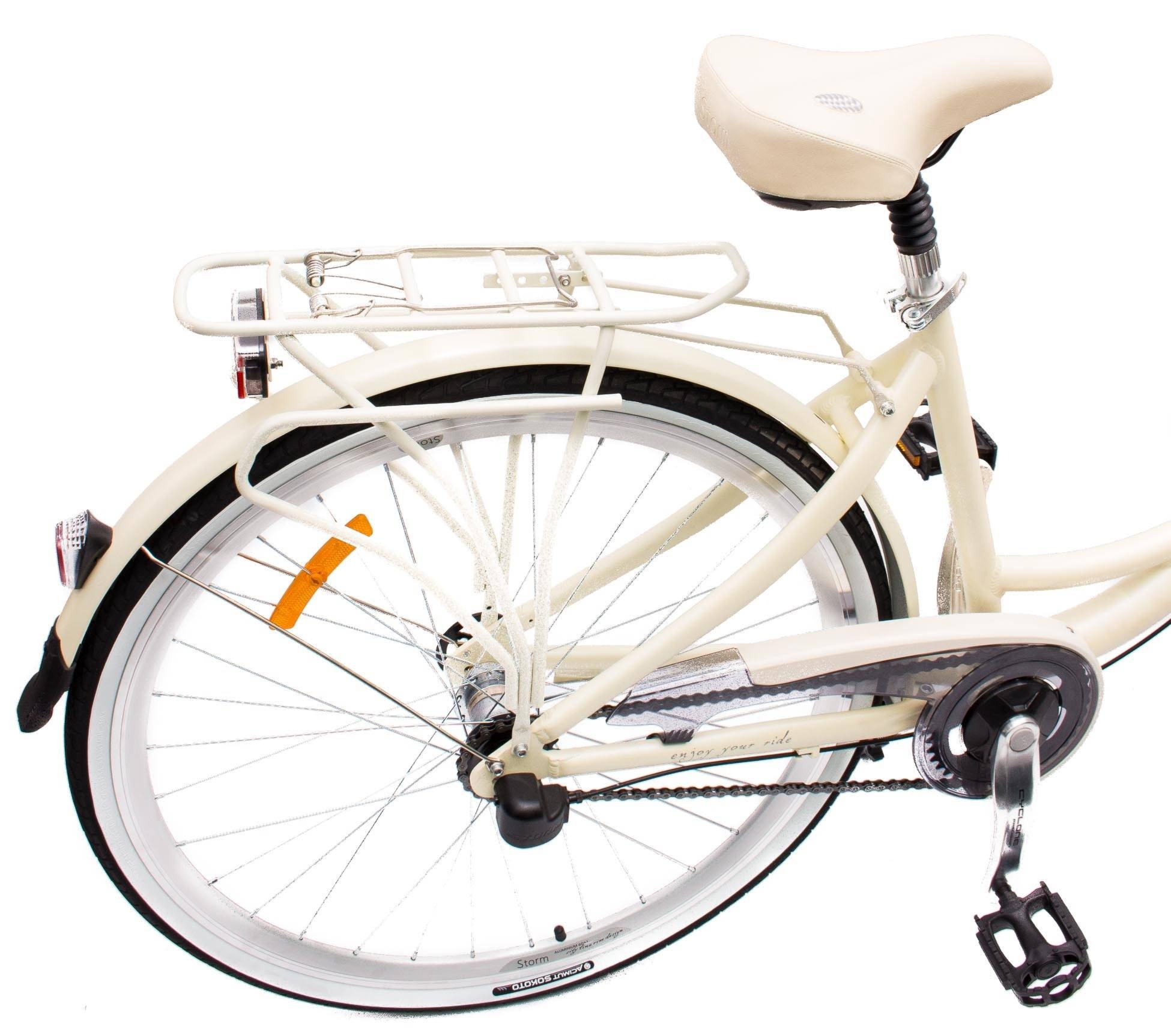 Rower Storm 28″ PARIS 3-biegowy rama aluminiowa amortyzator wiśniowy