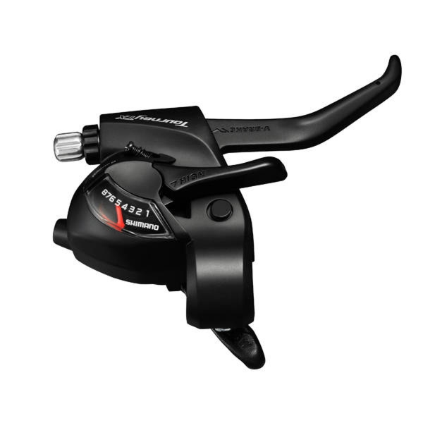 Dźwignia przerzutki-hamulca ST-TX800 3-rzędowa lewa V-Brake czarna