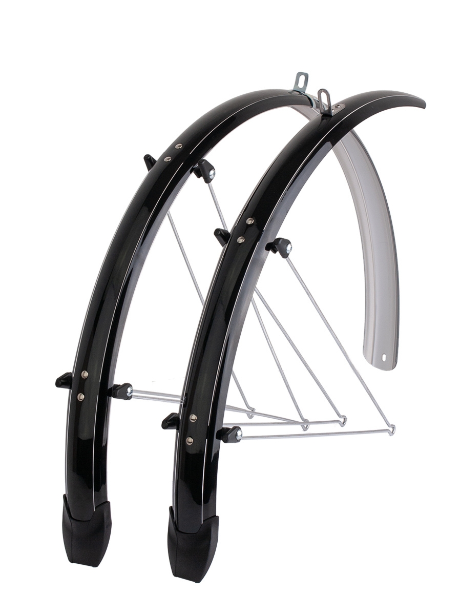 Błotnik Orion 28″x48 mm czarny – linie bezbarwne kpl. z chlapaczem