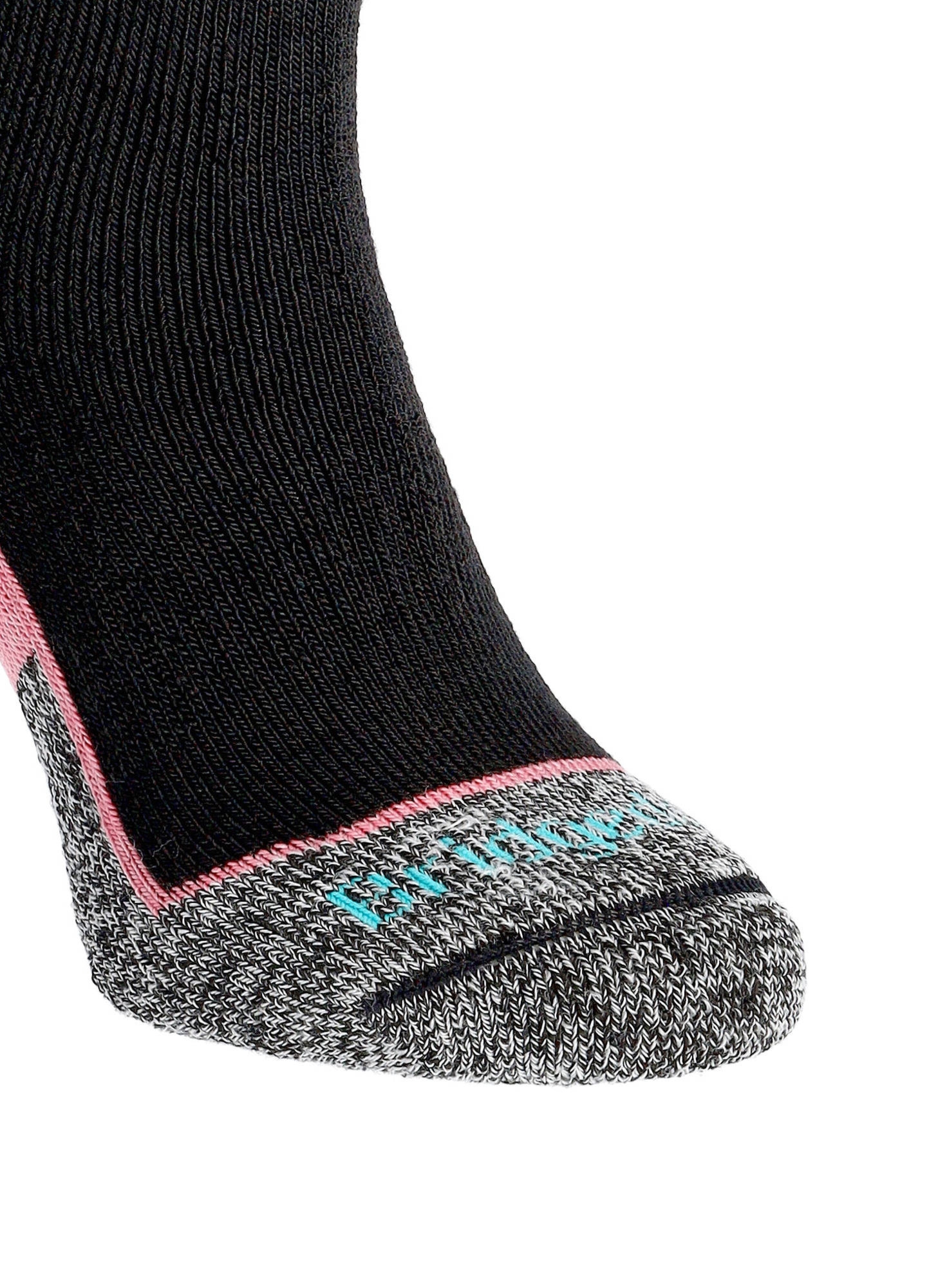 Damskie skarpety narciarskie Bridgedale Ski Mid+ Merino P Pattern – blk/crl