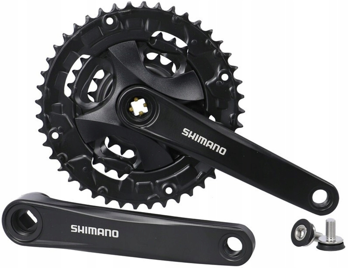 Mechanizm korbowy SHIMANO FCMT101E002CLB 170mm 40 x 30 x 22 z osłoną, czarny, 9-rzędów