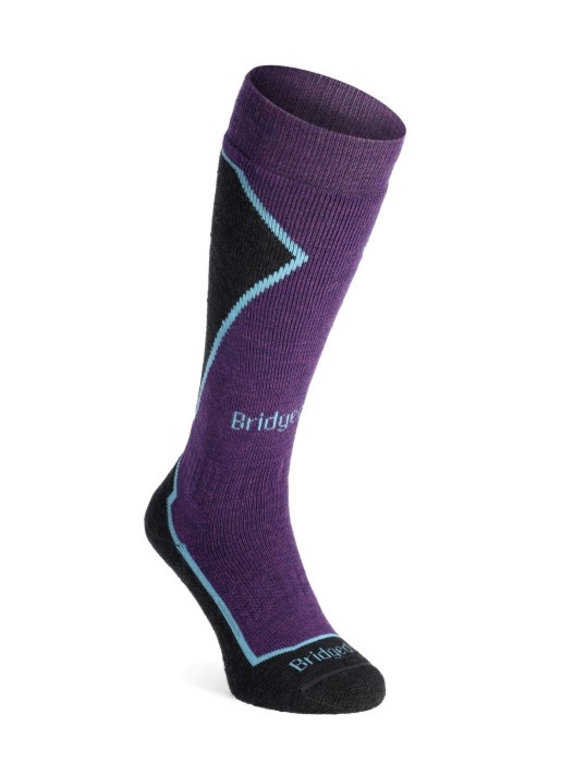 Skarpety narciarskie damskie Bridgedale Ski MW Plus – dark purple