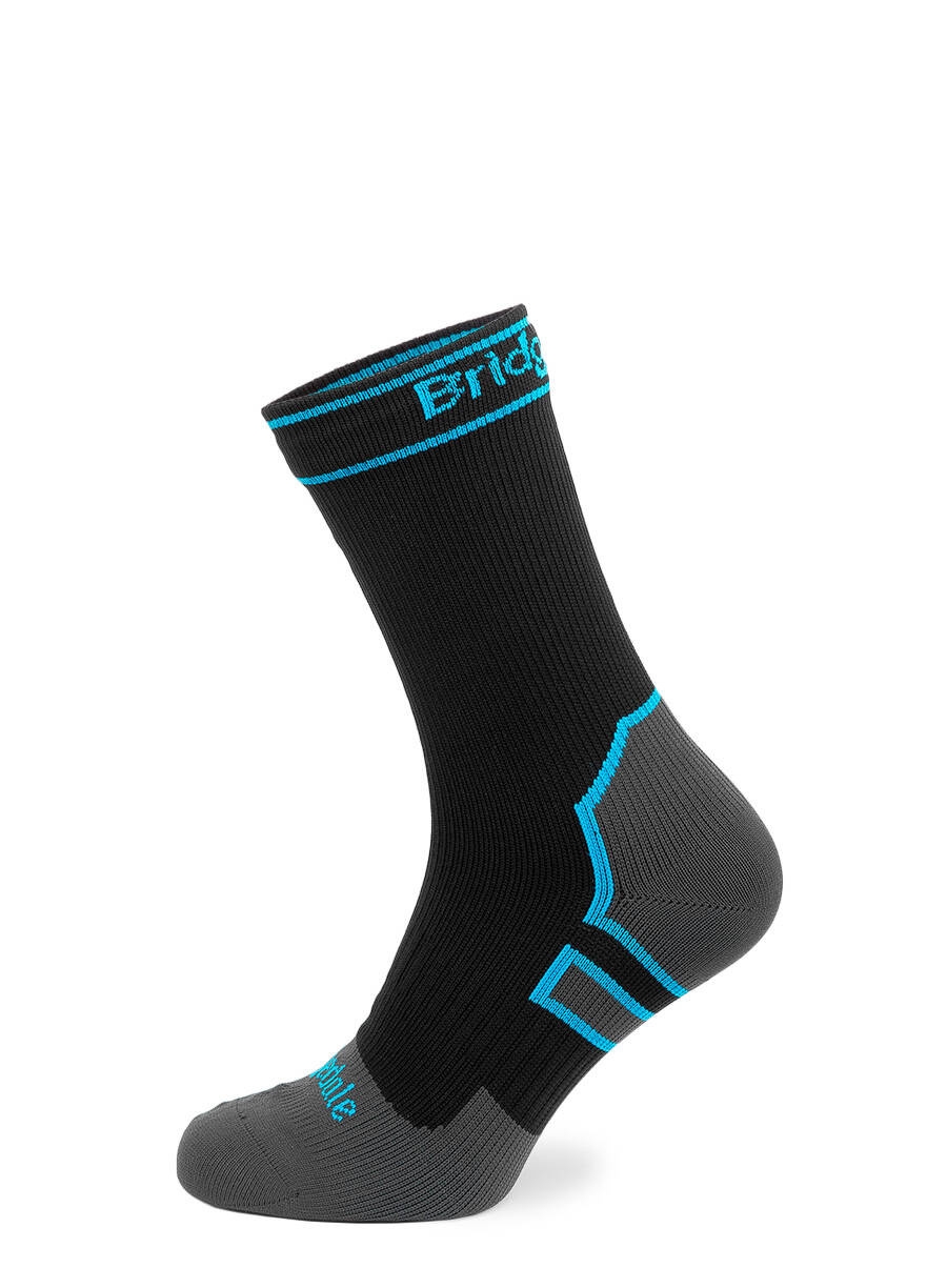 Skarpety wodoodporne Bridgedale StormSock Mid Boot - black/blue