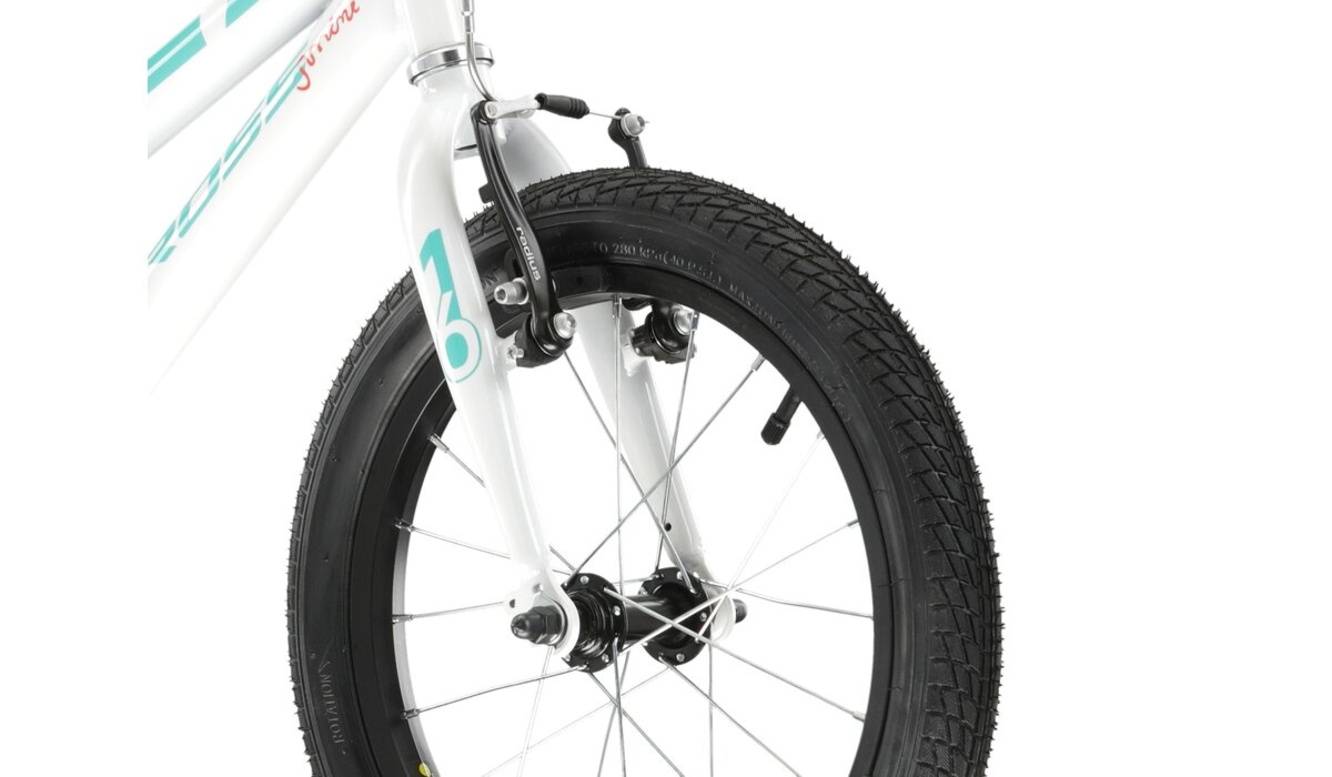Rower Kross MINI 3.0 16″ biały seledyn-koral połysk KRMN3Z16X10W005101