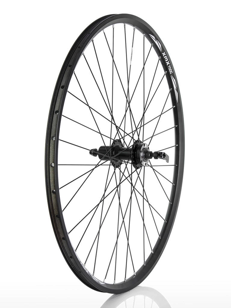 Koło tylne 29″-28″ Disc piasta XMX A282QR kaseta 8-9-10 rzędów, hamulec tarczowy, łożyska maszynowe, obręcz czarna