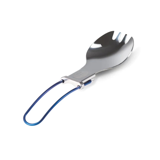 Składany spork turystyczny GSI Outdoors Glacier Folding Spork – niebieski