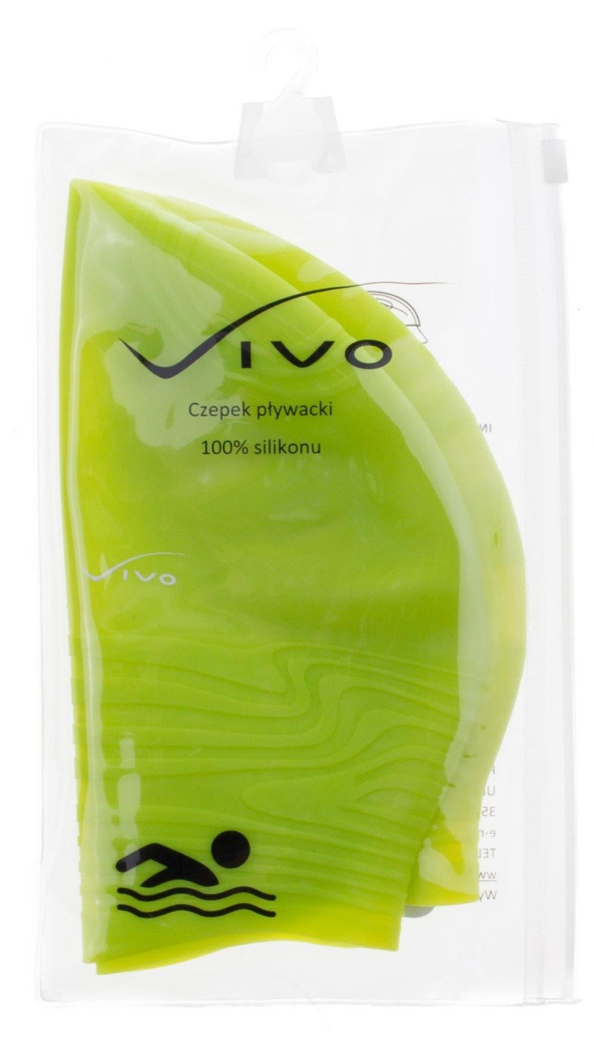 Czepek silikonowy Vivo B-1316 3-D – Limonkowy