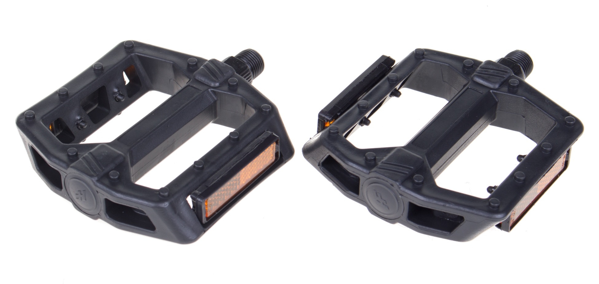 Pedały do BMX  z odblaskiem Verso HF-883 nylon 9/16 czarne łoż. kulk