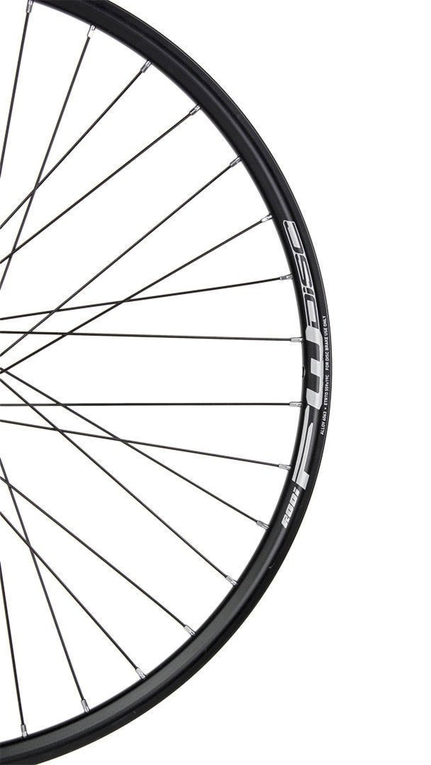 Koło tylne 28″ – 29″ piasta XMX-A291QR hamulec tarczowy, łożyska maszynowe, obręcz Rodi FW DISC czarna, szprychy czarne