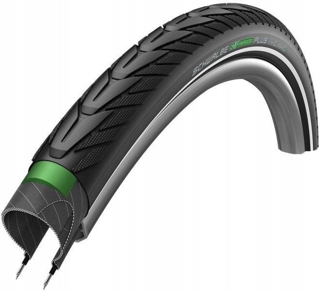 Opona SCHWALBE ENERGIZER PLUS 28×1.75 GreenGuard E-50 Addix 67EPI czarna Reflex