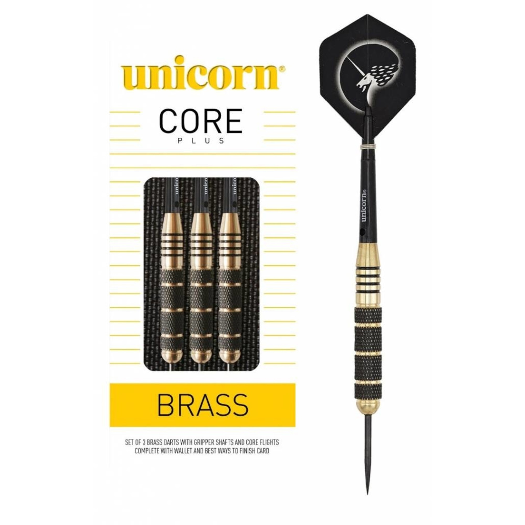 Фото - Інший інвентар Unicorn Rzutki  Core Plus Win brass gold brass darts 21g ostre 0864 