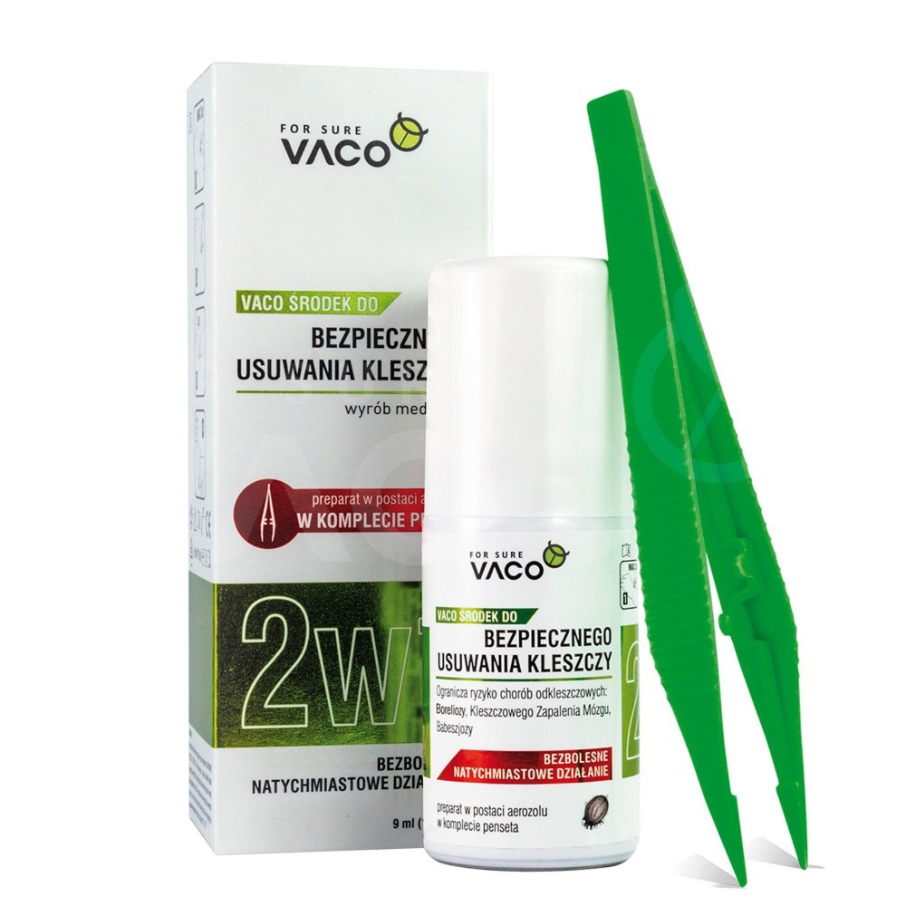 VACO ECO Środek do bezpiecznego usuwania kleszczy z pęsetą (2w1)