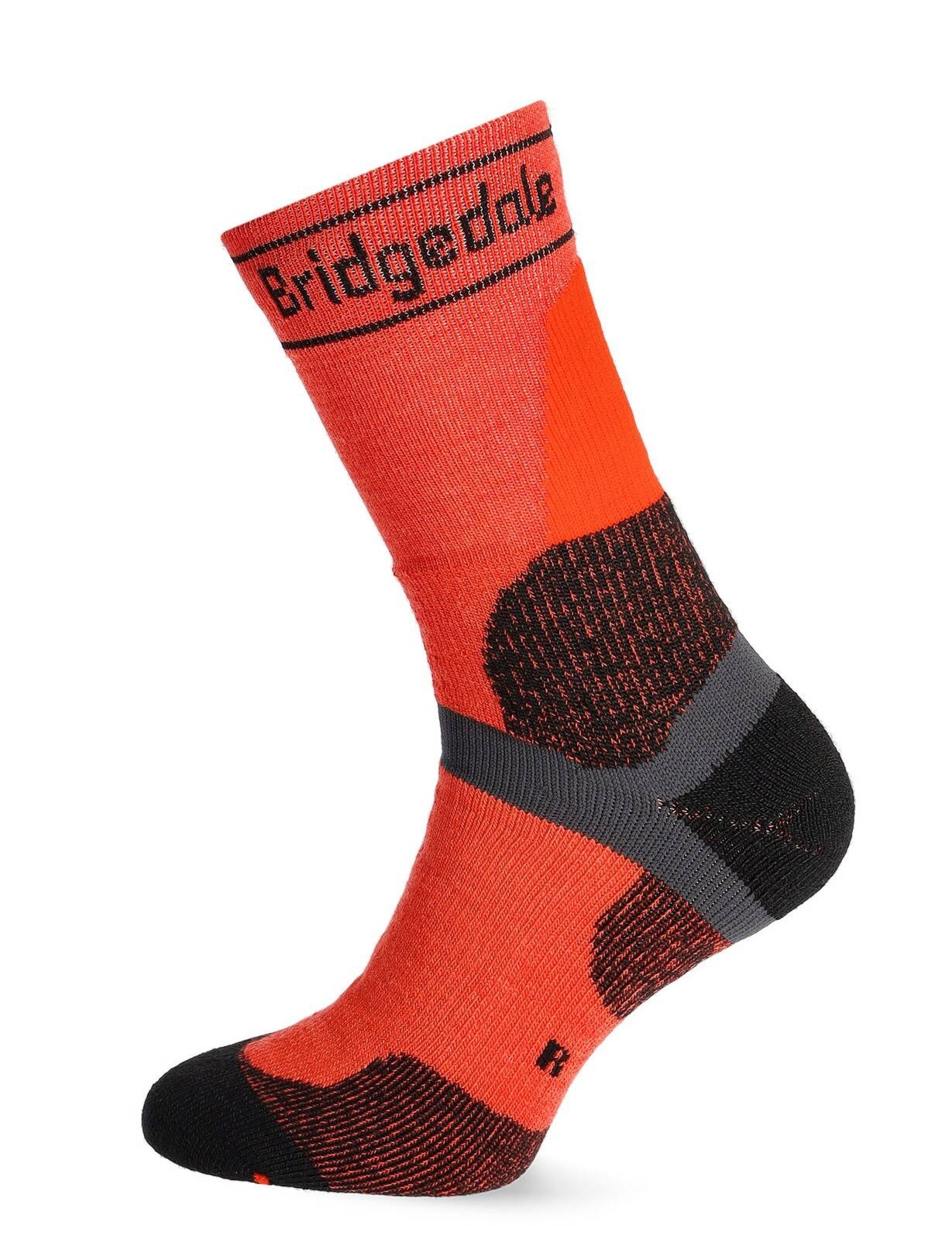 Skarpety rowerowe zimowe Bridgedale MTB Winter Weight T2 Merino Sport Boot – orange/black