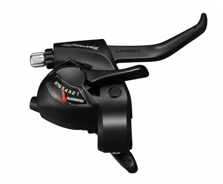 Dźwignia przerzutki hamulca ST-TX800 8-rzędowa prawa V-Brake czarna