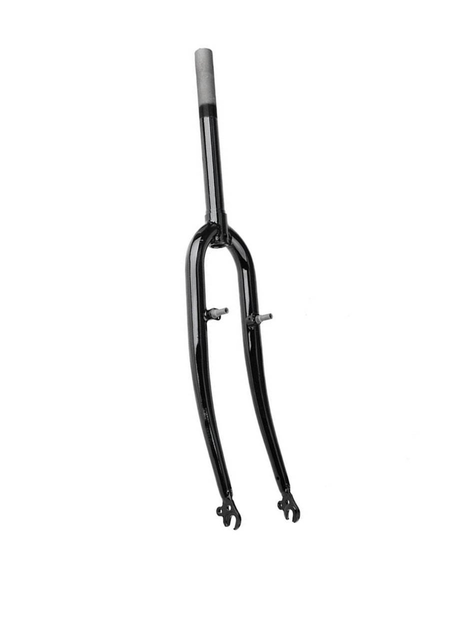 Widelec 26″ 1 1/8″ /28,6x240x100 mm gwint/ stalowy czarny
