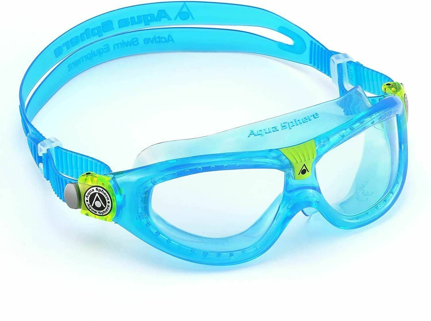 Zdjęcia - Okulary przeciwsłoneczne Aqua Sphere Aquasphere okulary Seal Kid2 jasne szkła MS4454343 LC turquois 