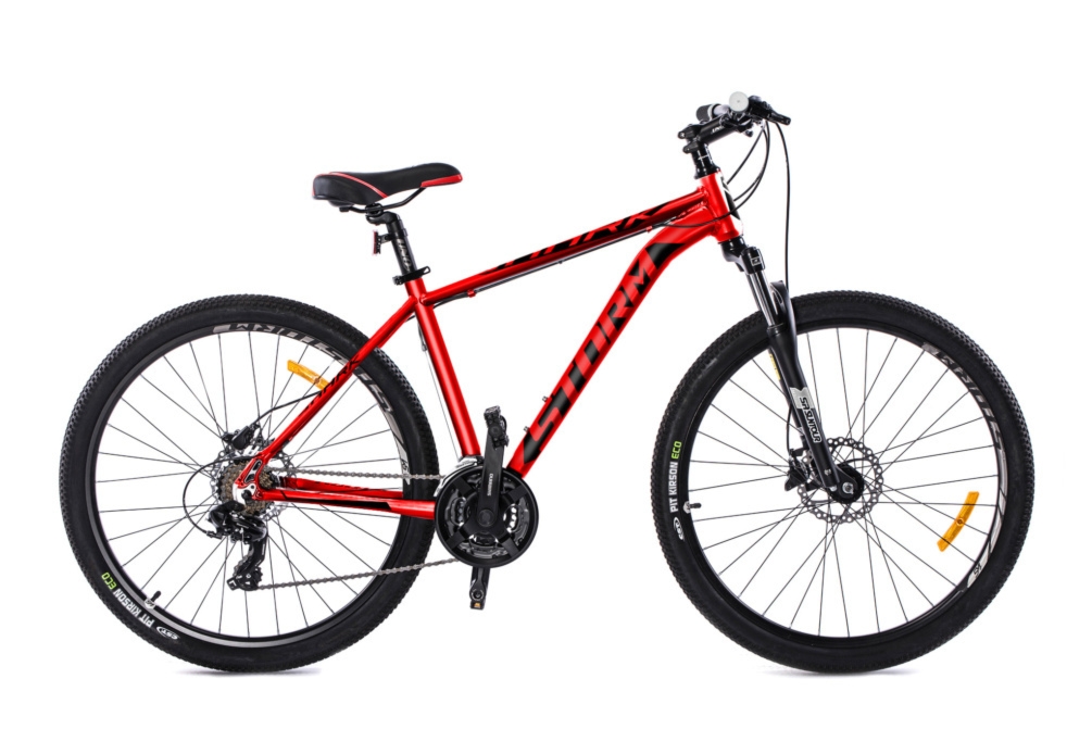 Rower męski MTB Storm Shark 2.0 29″ Rama 19 cali czerwono-czarny