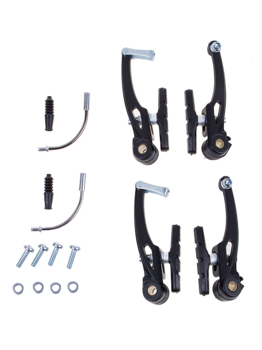 Szczęki hamulca V-brake aluminiowe czarne. kpl. na rower YX-C230