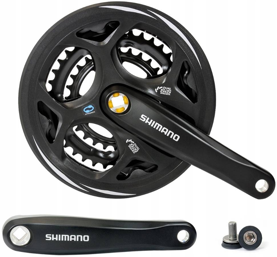 Mechanizm korbowy Shimano Altus FC-M311C222CL 170 mm 42x32x22 z osłoną czarny