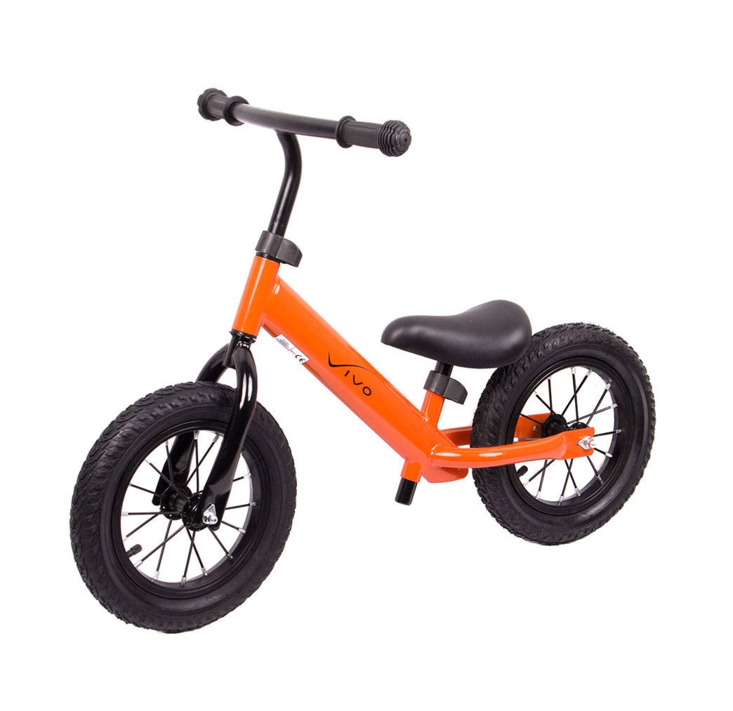 Rowerek biegowy Vivo V5026 12″ pompowane koła orange-black