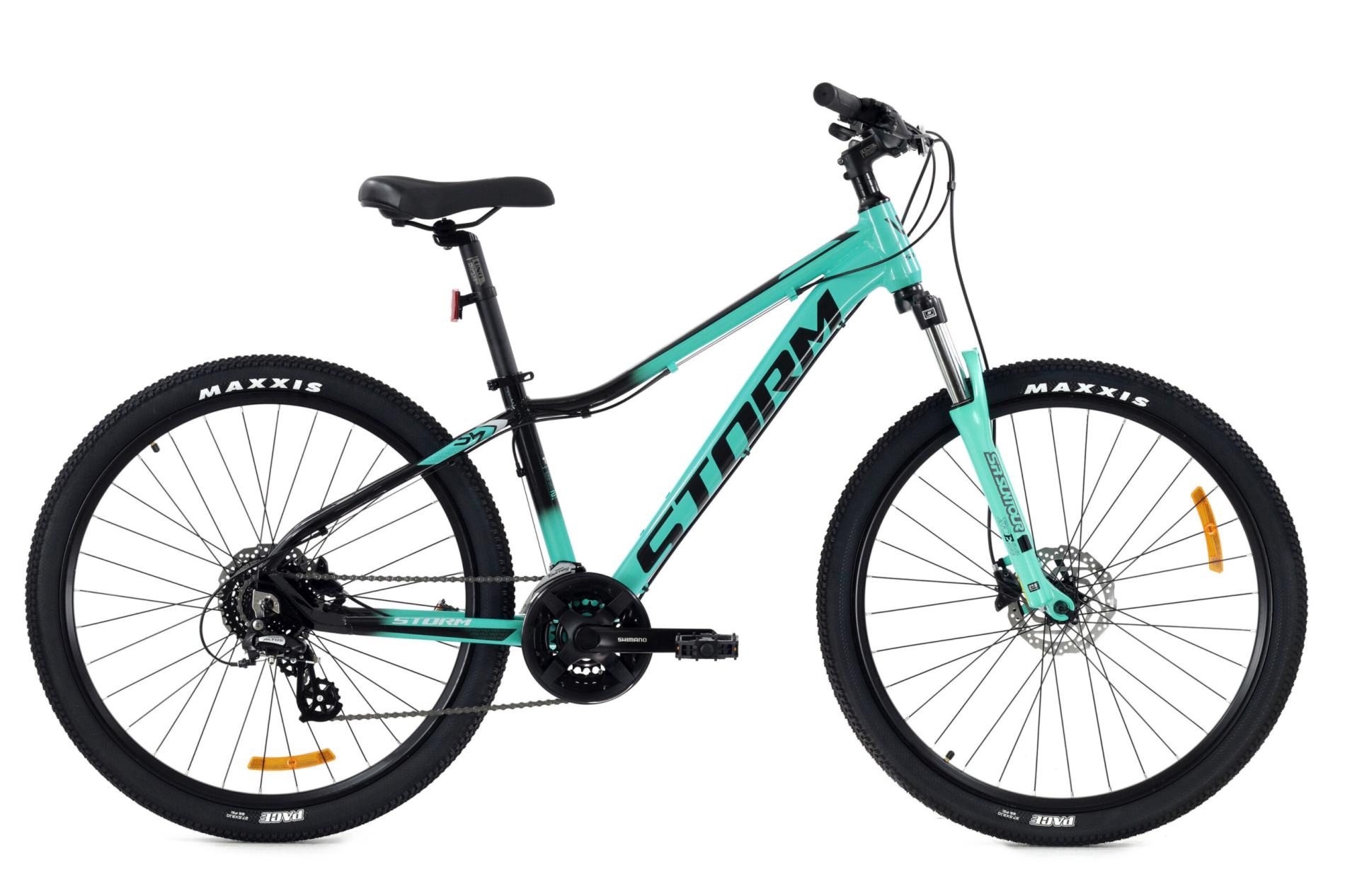 Rower damski MTB Storm Shark 2.0 HD koła 27,5 cala rama 15 cali turkusowo-czarny