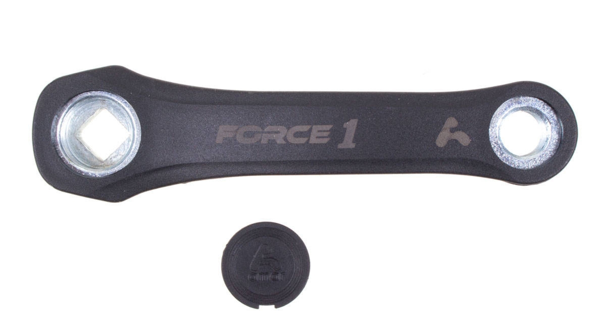 Korba lewa Force 1 125 mm kwadrat stal-pcv czarna