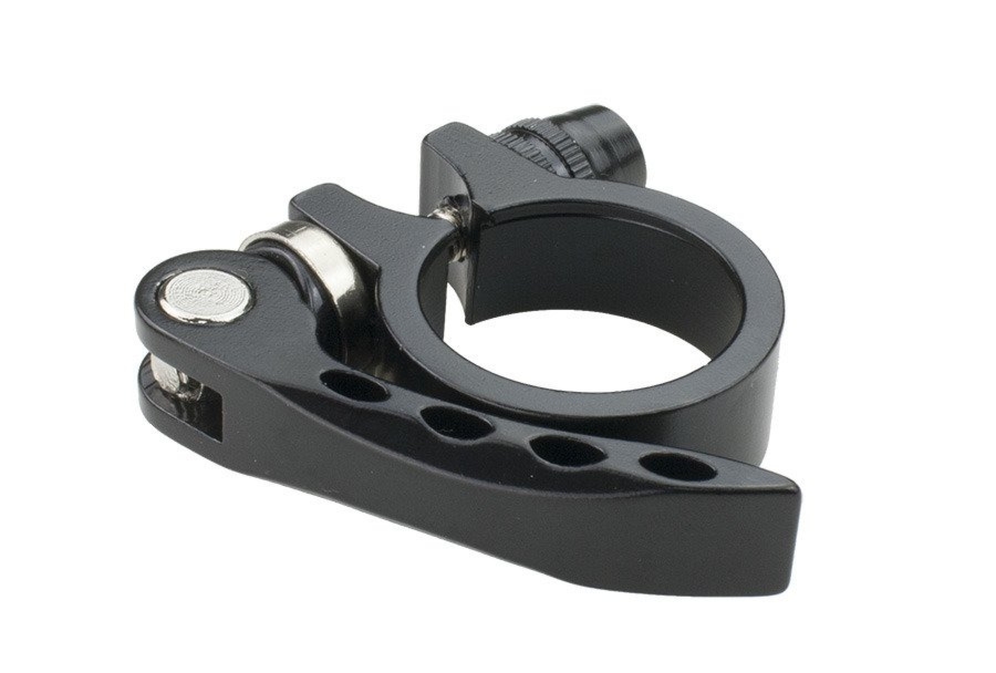 Obejma siodła z zaciskiem aluminium 34.9mm czarna