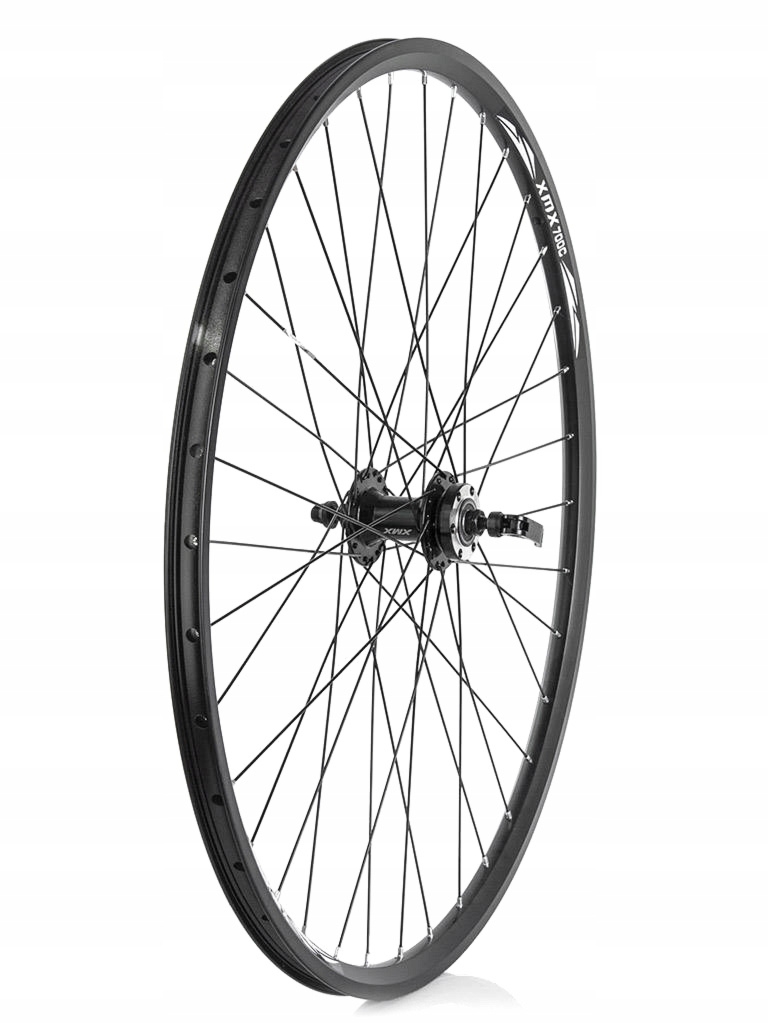 Koło przód 29″- 28″ Disc piasta XMX-A282F pod hamulec tarczowy, łożyska maszynowe, obręcz czarna
