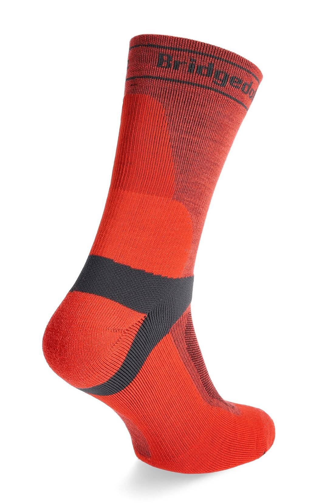 Skarpety rowerowe męskie Bridgedale MTB Mid Season Weight T2 Merino Sport Boot – orange