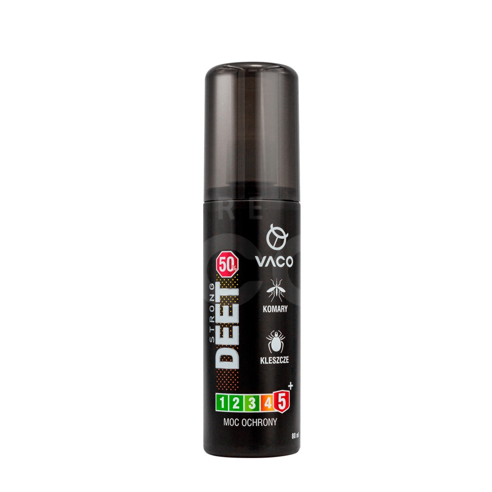 VACO Płyn na kleszcze, komary i meszki DEET 50% + Geraniol – 80 ml