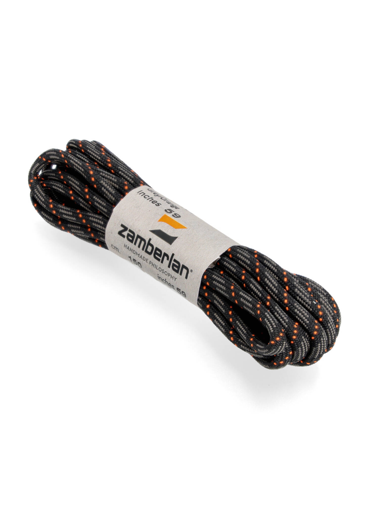 Sznurowadła Zamberlan Round Lace – grey-orange