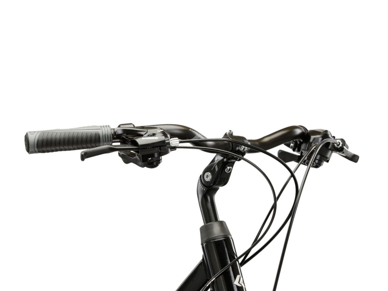 Rower damski trekkingowy Kross Trans 1.0 28 cali 17 cali czarno-srebrny