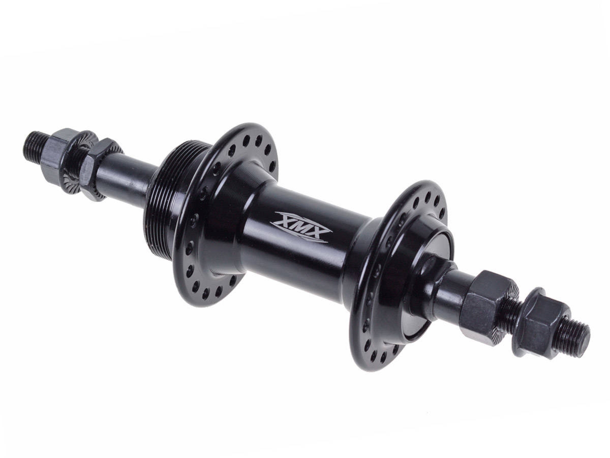 Piasta tylna XMX A201R 36-otworów 3/8″ 14G*36H*135*175 aluminiowa, czarna