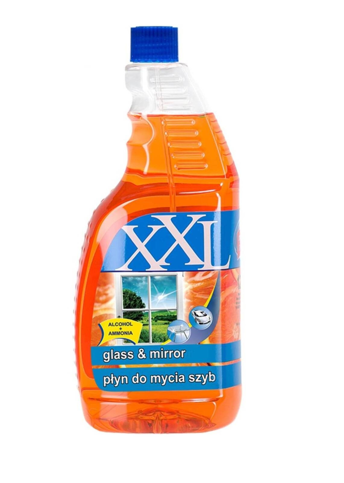Płyn do mycia szyb pomarańczowy z amoniakiem i alkoholem 1200 ml