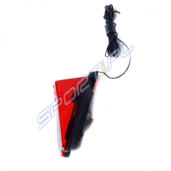 Zdjęcia - Lampka rowerowa Deone Lampa tylna diodowa czerwona 6 V-0,5W na błotnik z przewodem - blist